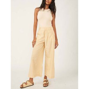 NWT Free People Menorca Cropped Solid Pant / Gosling